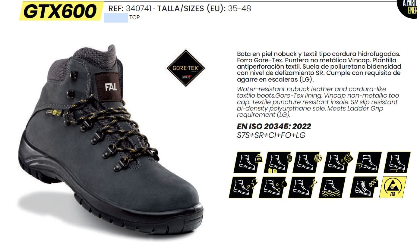 BOTAS FAL GTX600 COSMOS TOP – REF: 340741 - Imagen 2